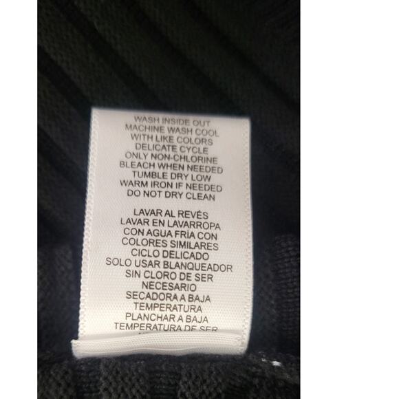 Leo and Nicole Kimono Womens X-Large Black Sweater Short Sleeved Kimono NWT - Picture 9 of 10